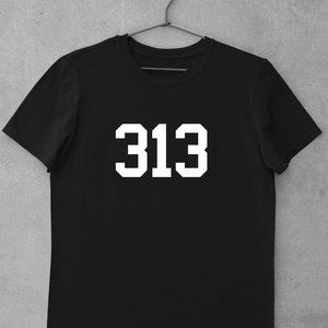 Detroit Shirt, 313 , Michigan Area Codes